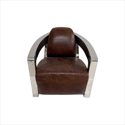 Designer Lounge _Chrom_ 1-Sitzer_front